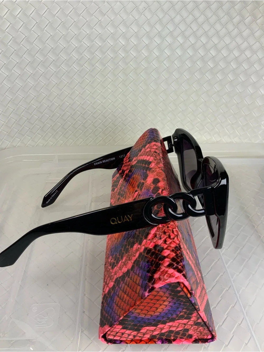 Quay Australia Glossy Black Cat Eye Sunglasses